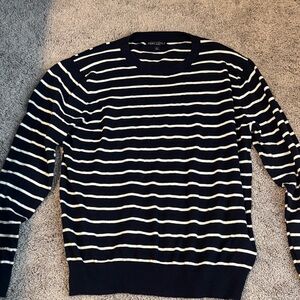 J crew Men's Sweater in Navy Stripes
